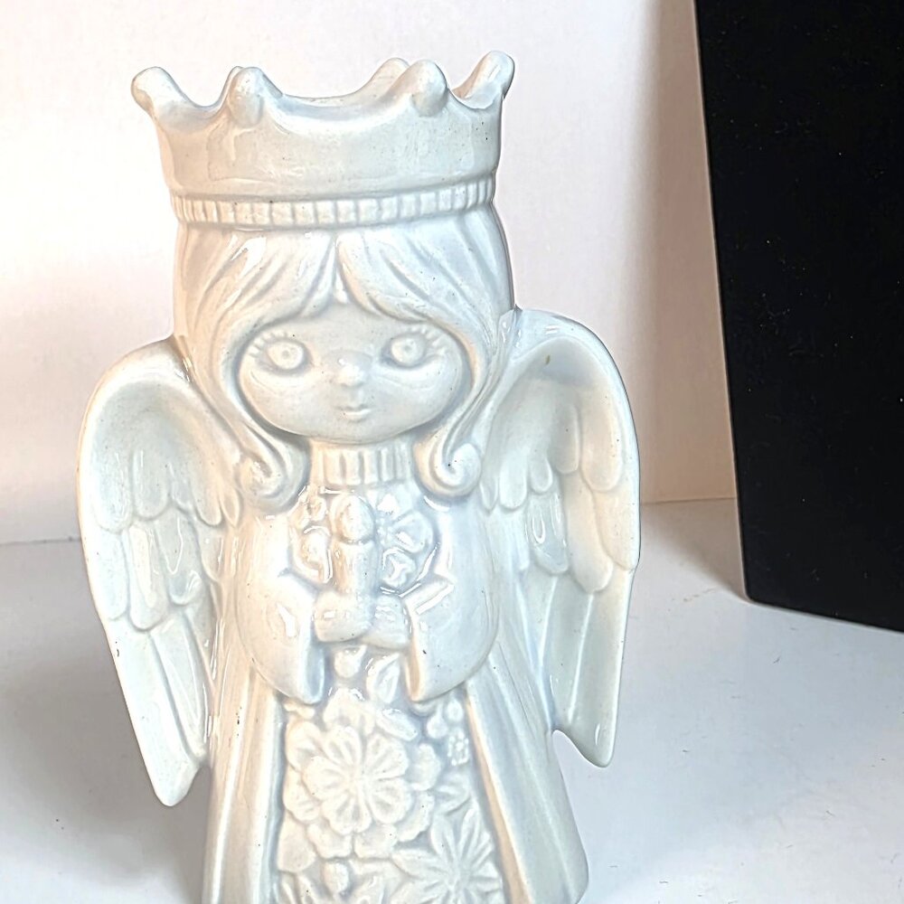 Vintage Angel Candle Tea Light Votive Christmas Candle Holder 1980s